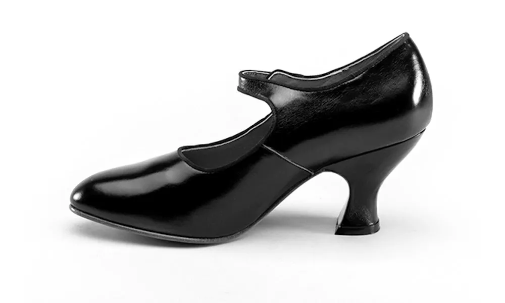 Anna May Women's 1920s Mary Jane High Heels (Black)