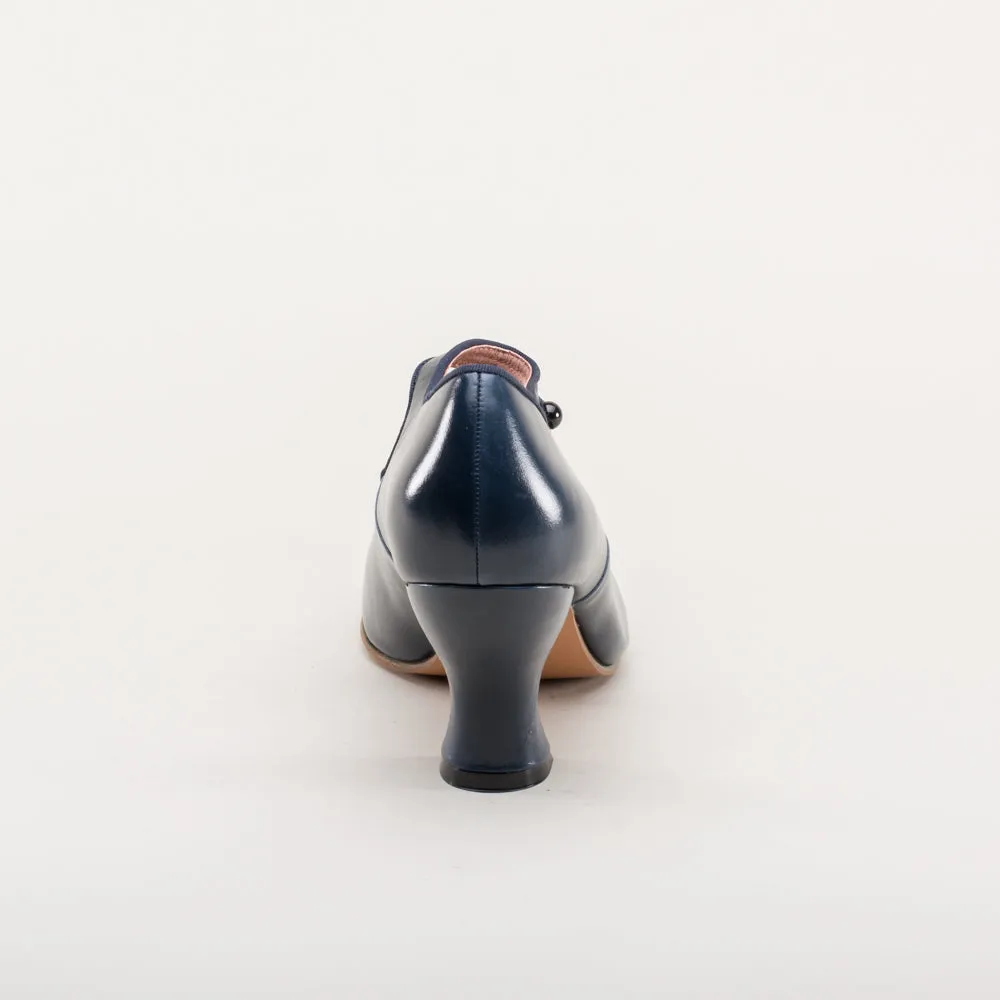 Anna May Women's 1920s Mary Jane High Heels (Navy)