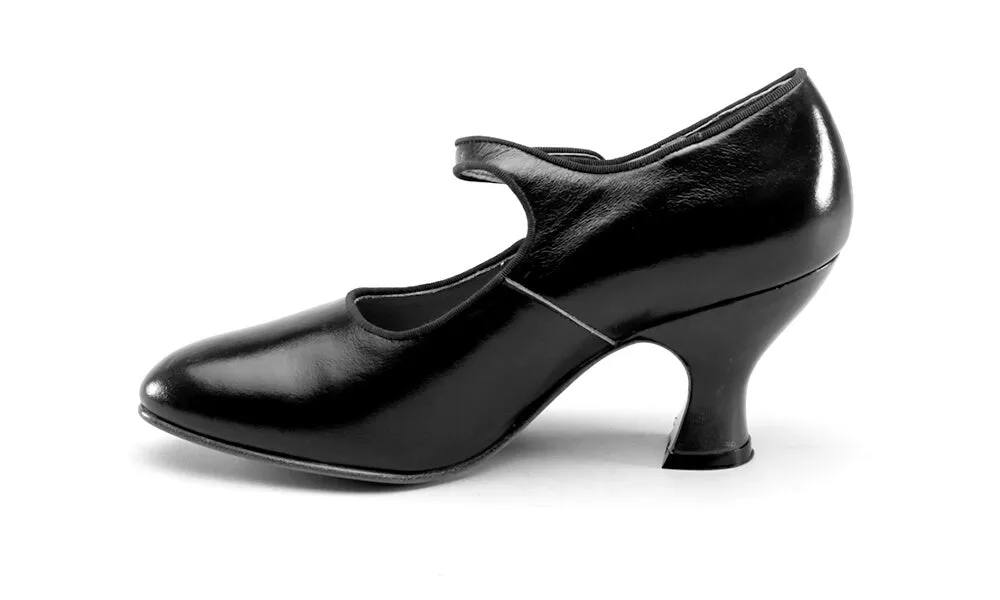 Anna May Women's 1920s Mary Jane High Heels (Oxblood)