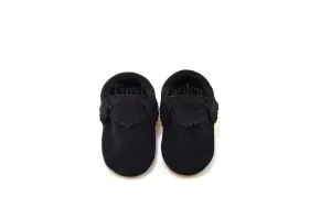 Black Suede Moccasins