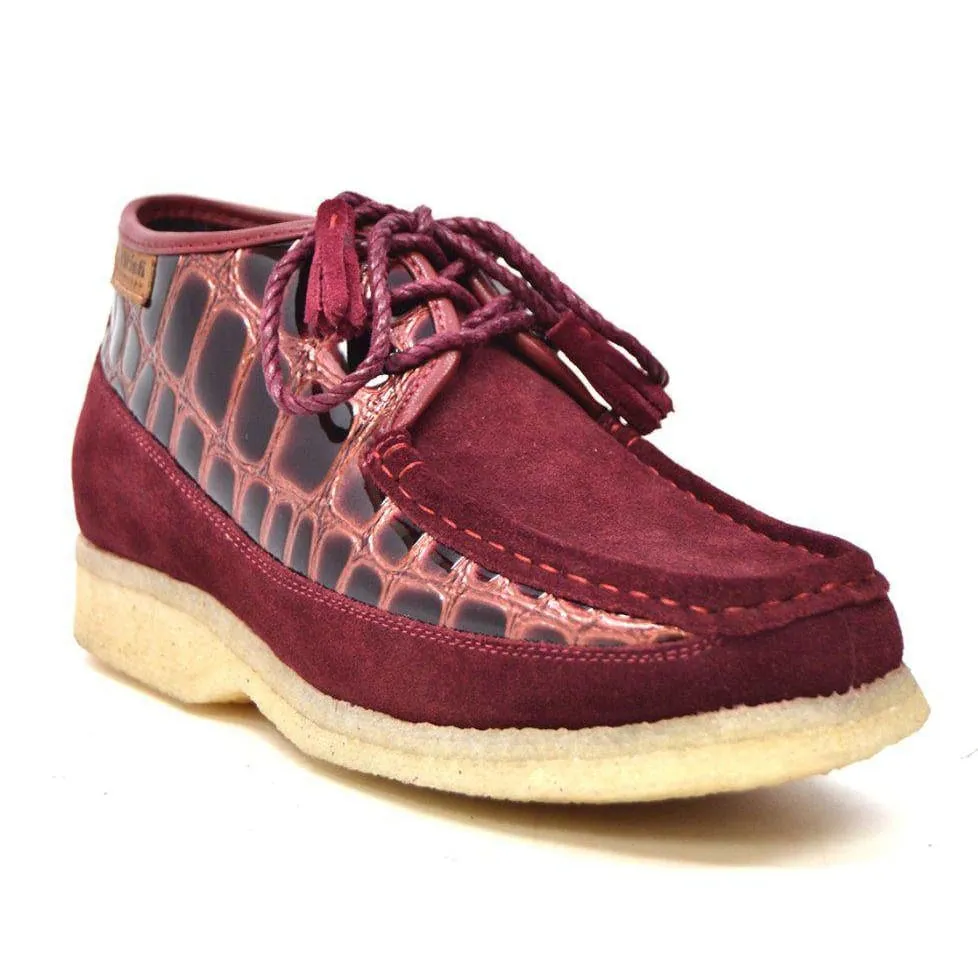 British Walkers Knicks Croc Men's Crocodile Leather and Suede Limited Edition Style