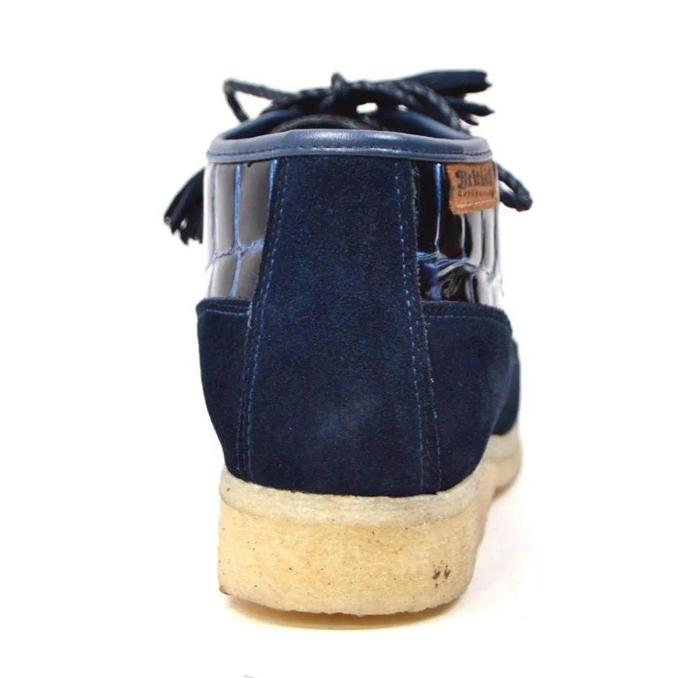British Walkers Knicks Croc Men's Crocodile Leather and Suede Limited Edition Style
