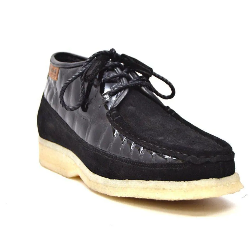 British Walkers Knicks Croc Men's Crocodile Leather and Suede Limited Edition Style