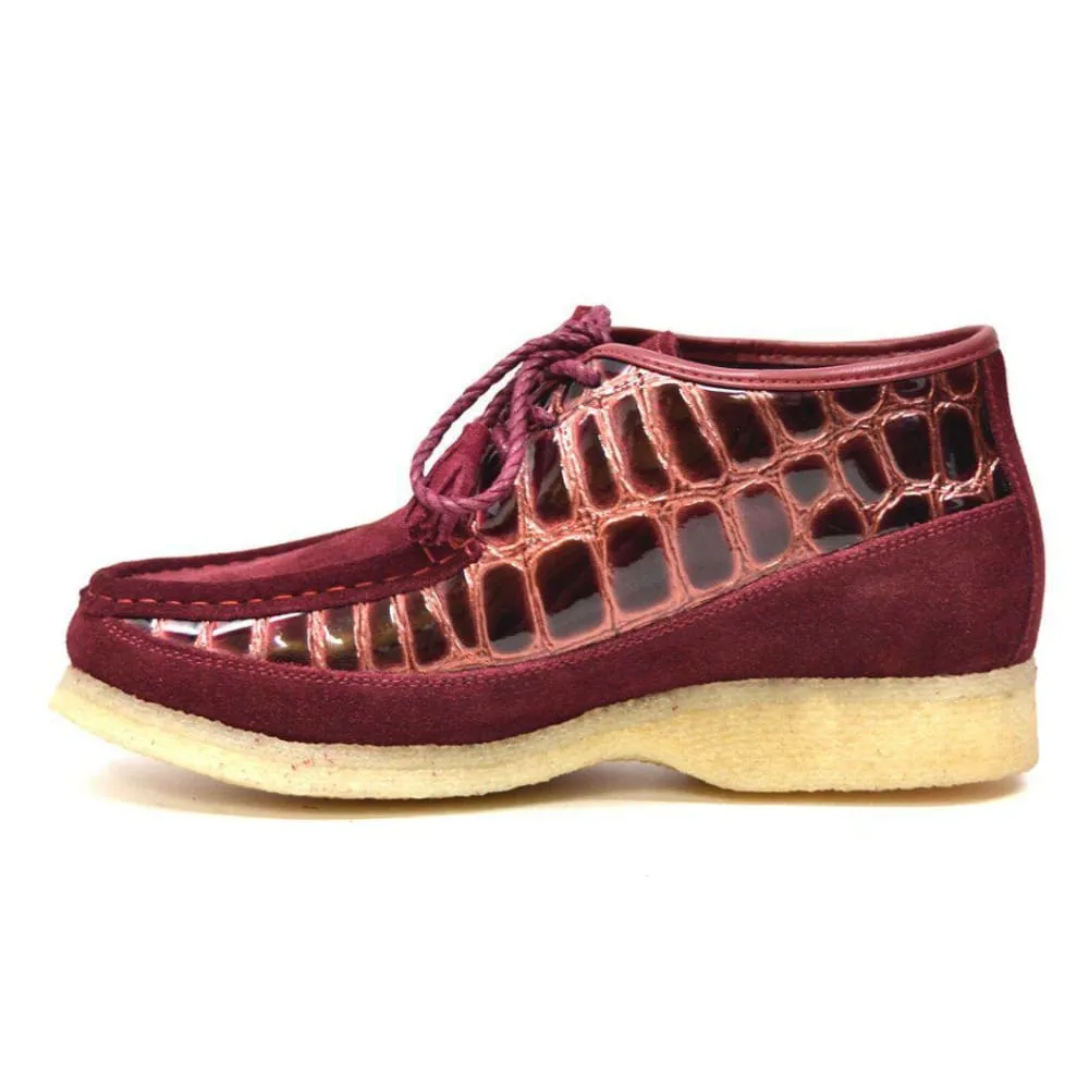 British Walkers Knicks Croc Men's Crocodile Leather and Suede Limited Edition Style