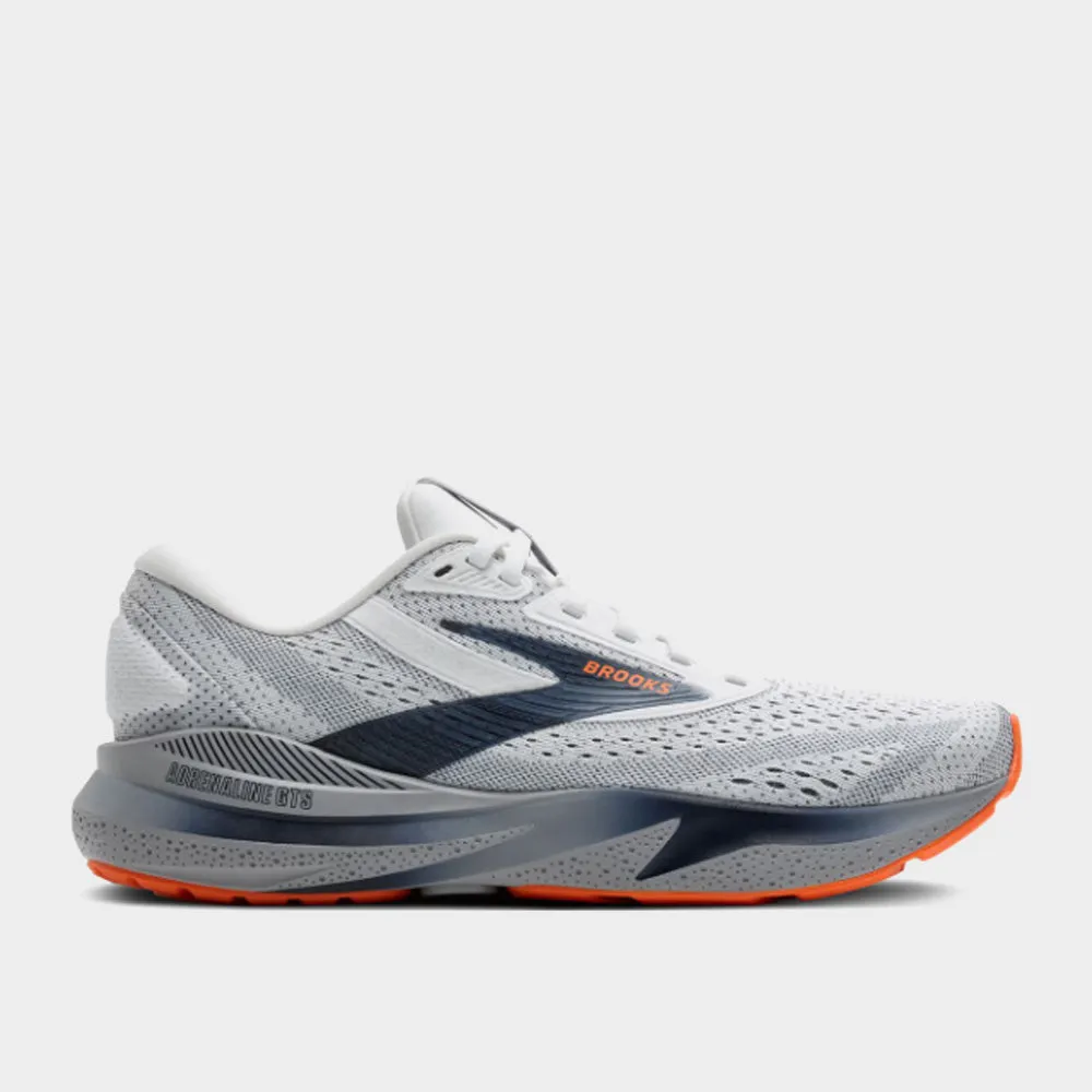 Brooks Mens Adrenaline Gts 24 Performance Running White/grey _ 183273 _ White