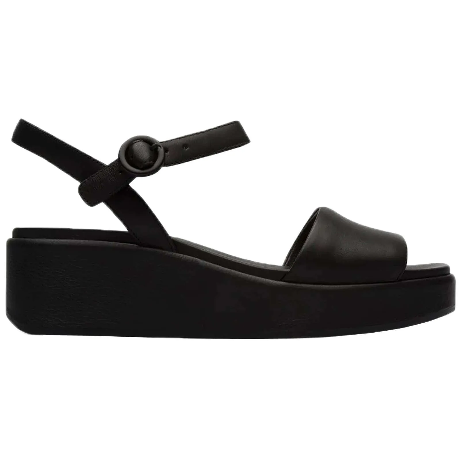 Camper Misia Calfskin Leather Women's Wedge Heel Sandals