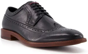 Dune Superior Mens Leather Wingtip Brogue Shoe