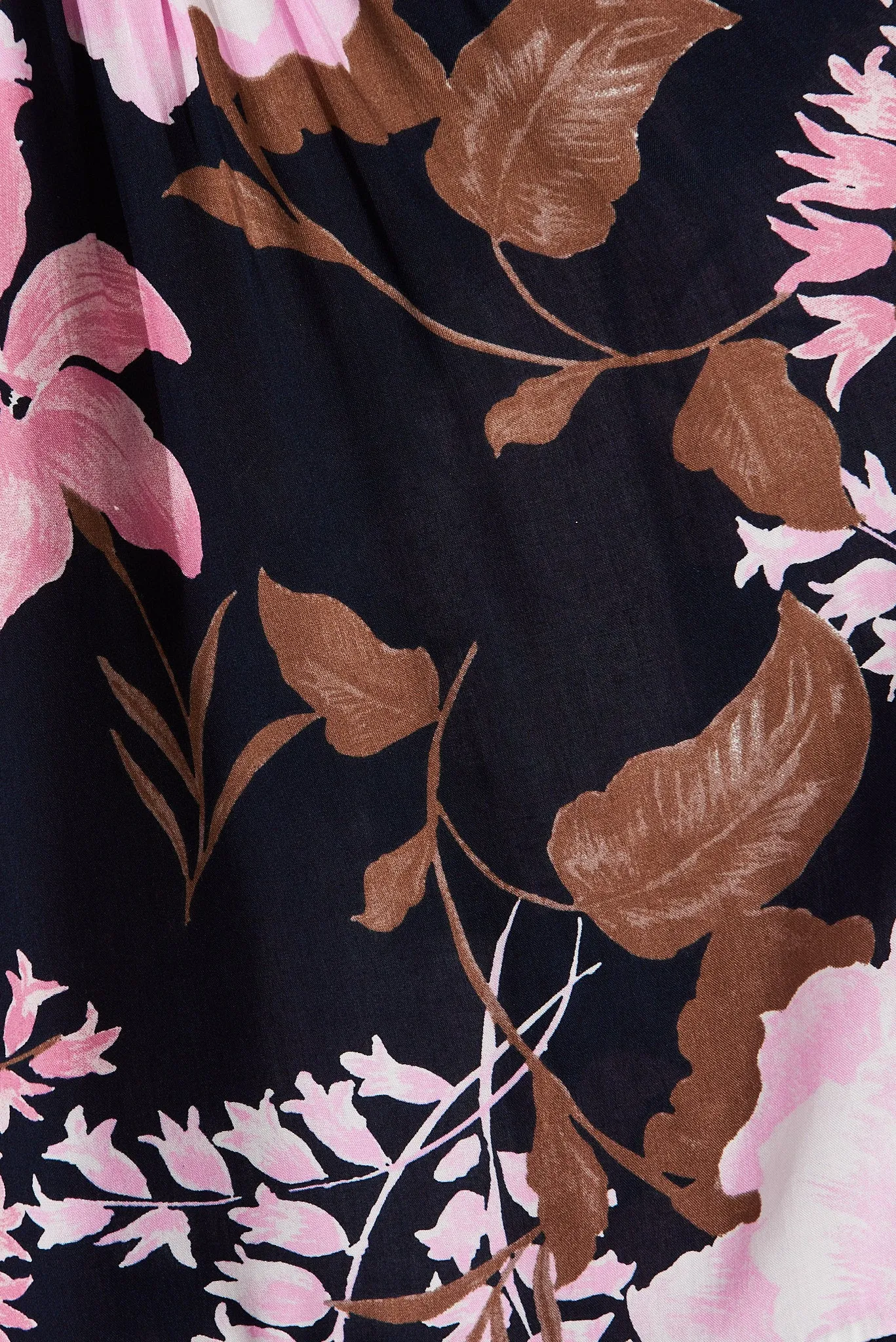 Emilia Maxi Dress In Navy With Pink And Lilac Floral