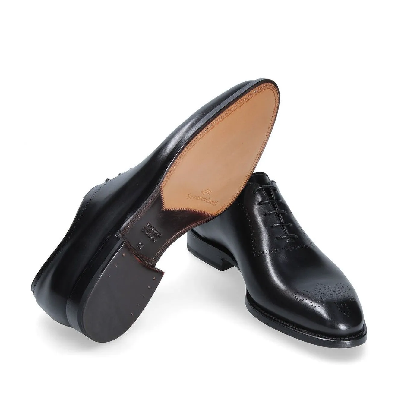 Franceschetti Dizy Men's Shoes Calf-Skin Leather Classic Whole-Cut Oxfords (FCCT1033)