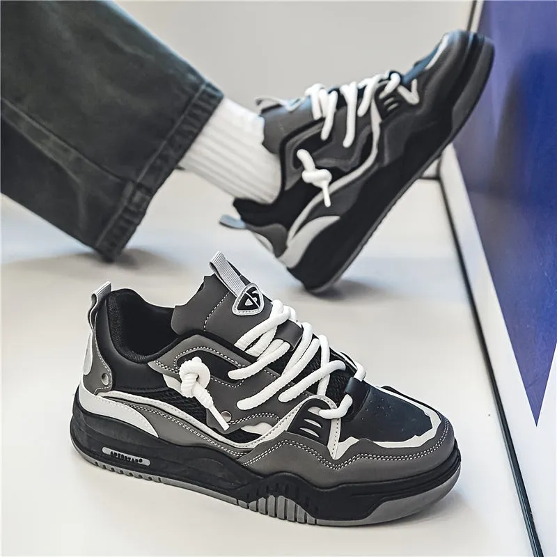 Geometric sporty sneakers - casual and trendy