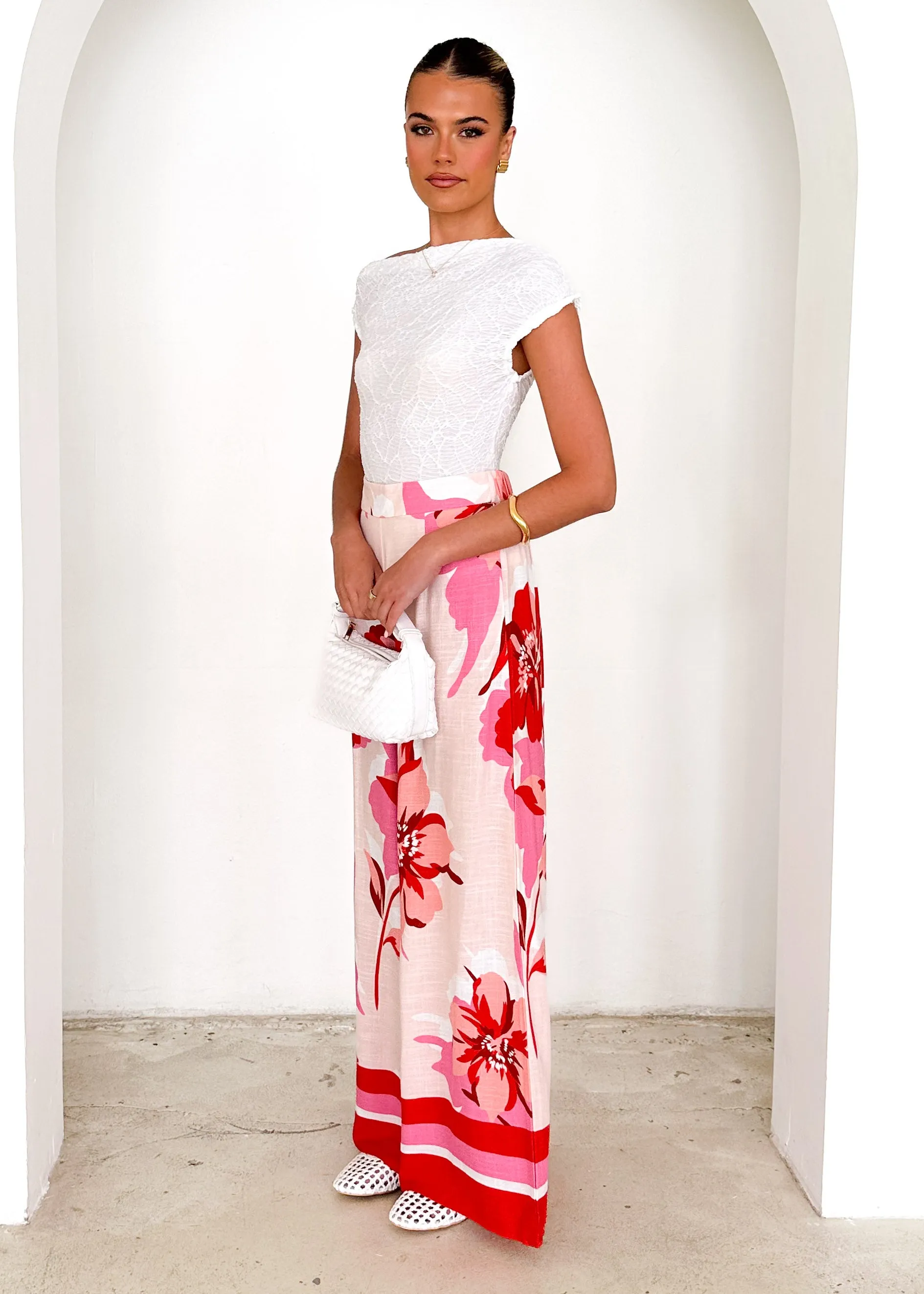 Kristen Pants - Red Rosabel