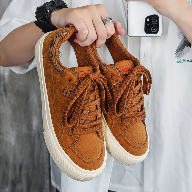 Men Fashion Casual Flat Skate Sneakers