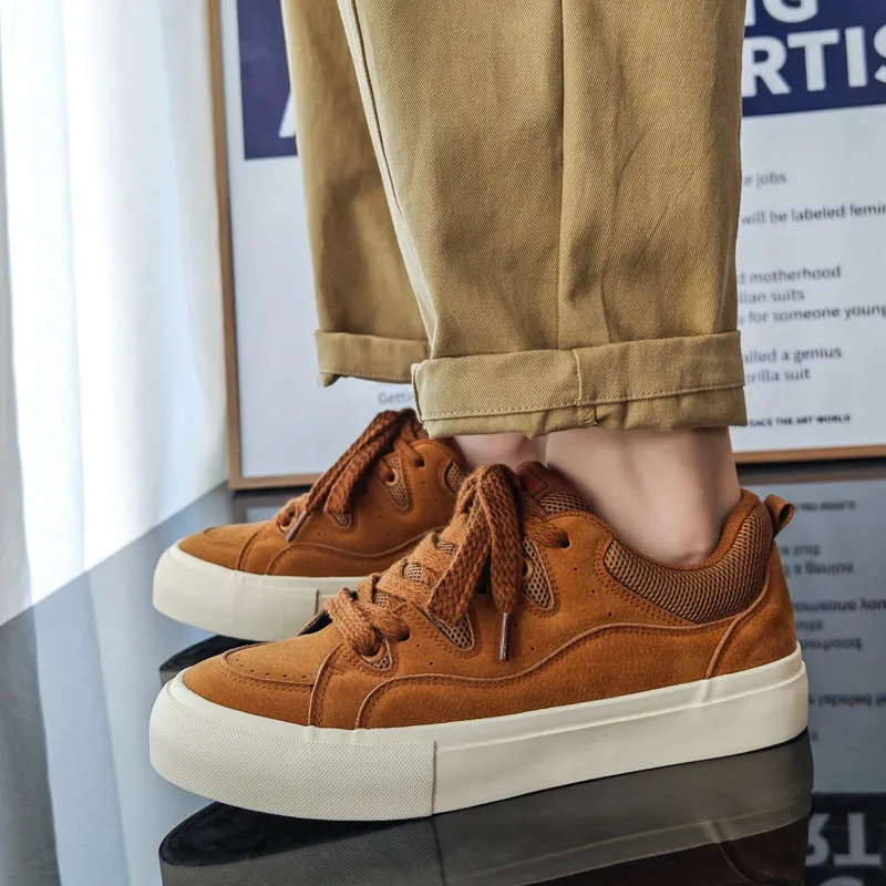 Men Fashion Casual Flat Skate Sneakers