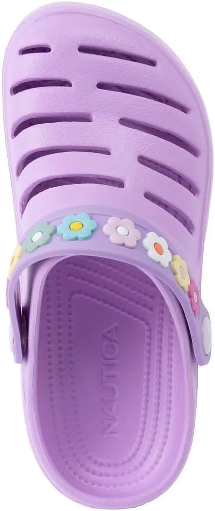 Nautica Kids Clog Sandals ?C Slip-On Lightweight Water Shoes with Adjustable Heel Strap ?C Comfortable EVA Slip-Resistant Clogs for Boys & Girls ?C Toddler & Youth Sizes