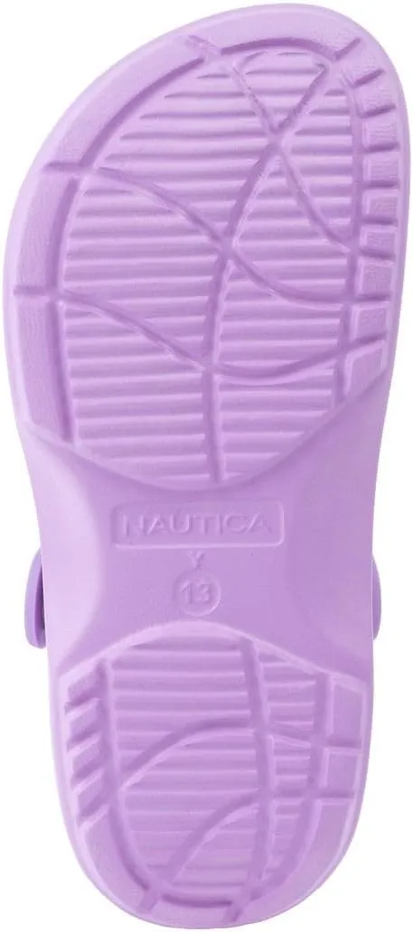Nautica Kids Clog Sandals ?C Slip-On Lightweight Water Shoes with Adjustable Heel Strap ?C Comfortable EVA Slip-Resistant Clogs for Boys & Girls ?C Toddler & Youth Sizes