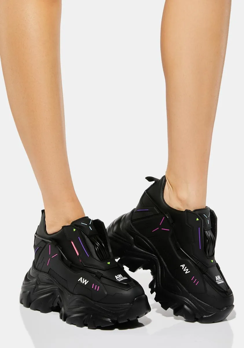 Night Watermelon Platform Sneakers