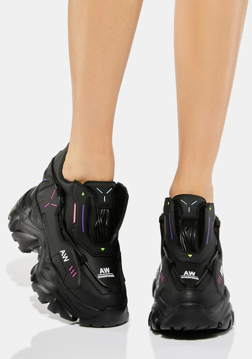 Night Watermelon Platform Sneakers