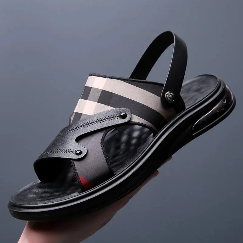 Non-Slip Leisure Breathable Leather Sandals