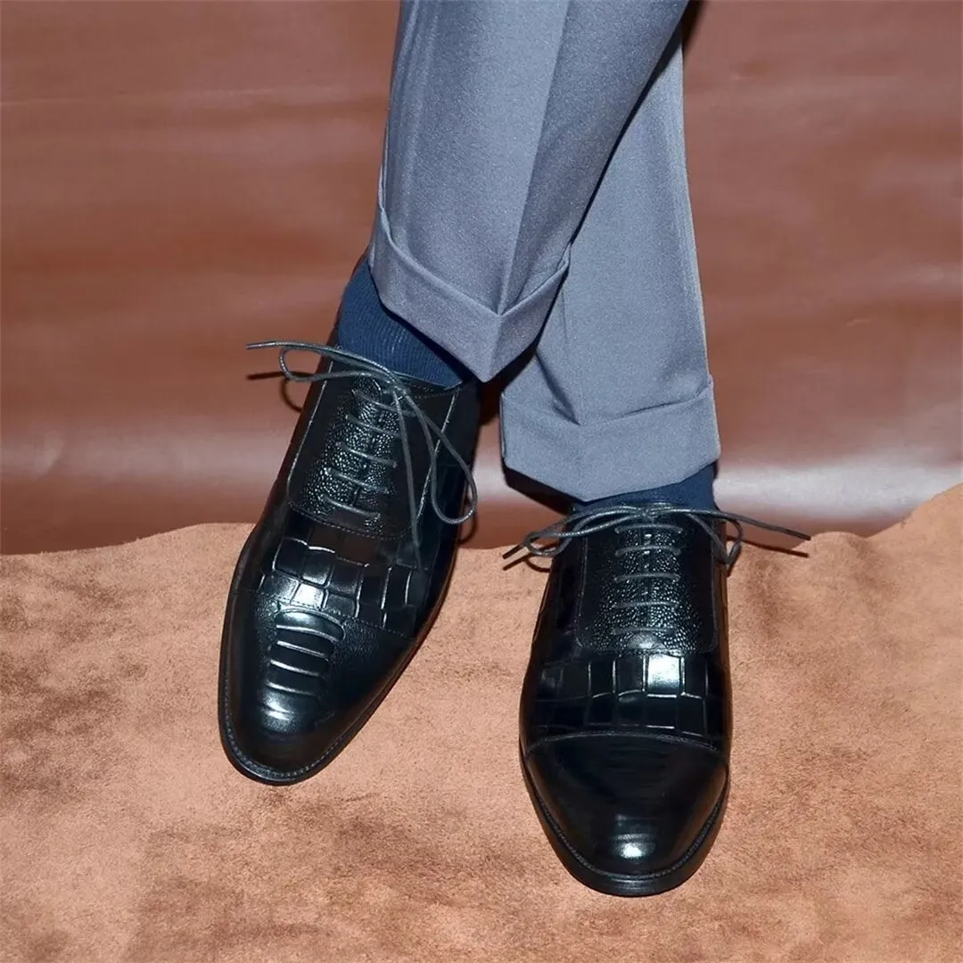 Snakara Goldara Lace-Up Oxfords