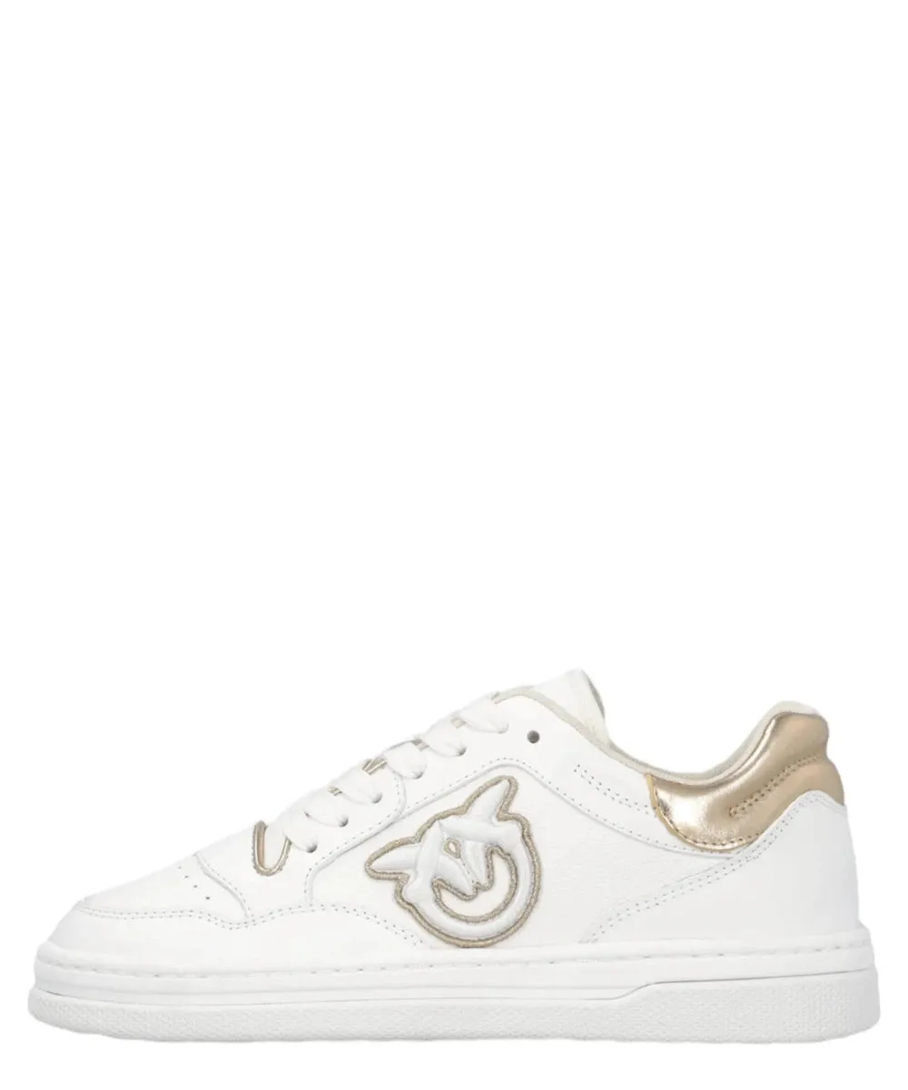 Sneakers Mandy 01 in Pelle con Logo Laterale Ricamato