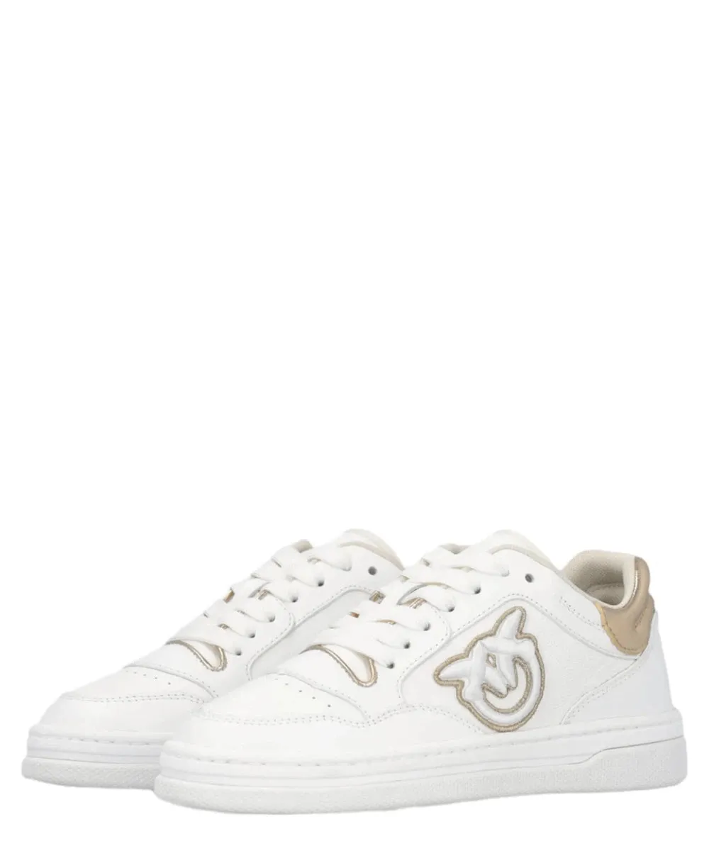 Sneakers Mandy 01 in Pelle con Logo Laterale Ricamato