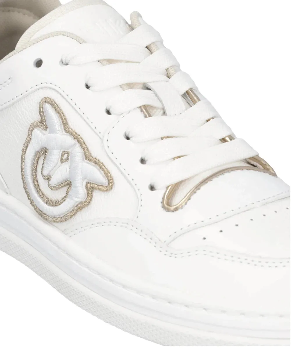 Sneakers Mandy 01 in Pelle con Logo Laterale Ricamato
