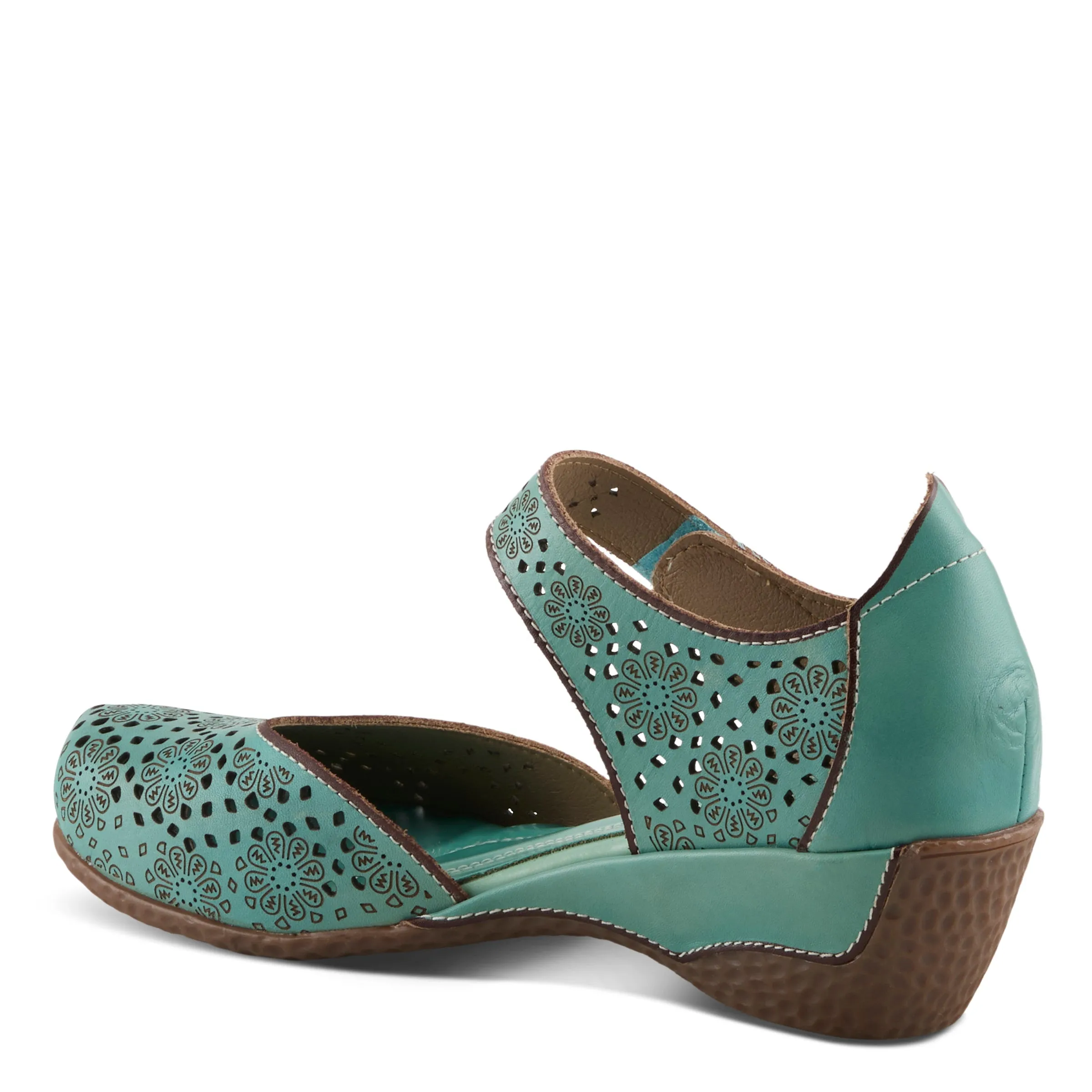 Spring Step Shoes  L'Artiste Americana Women’s Leather Wedge Sandals 2" Heel