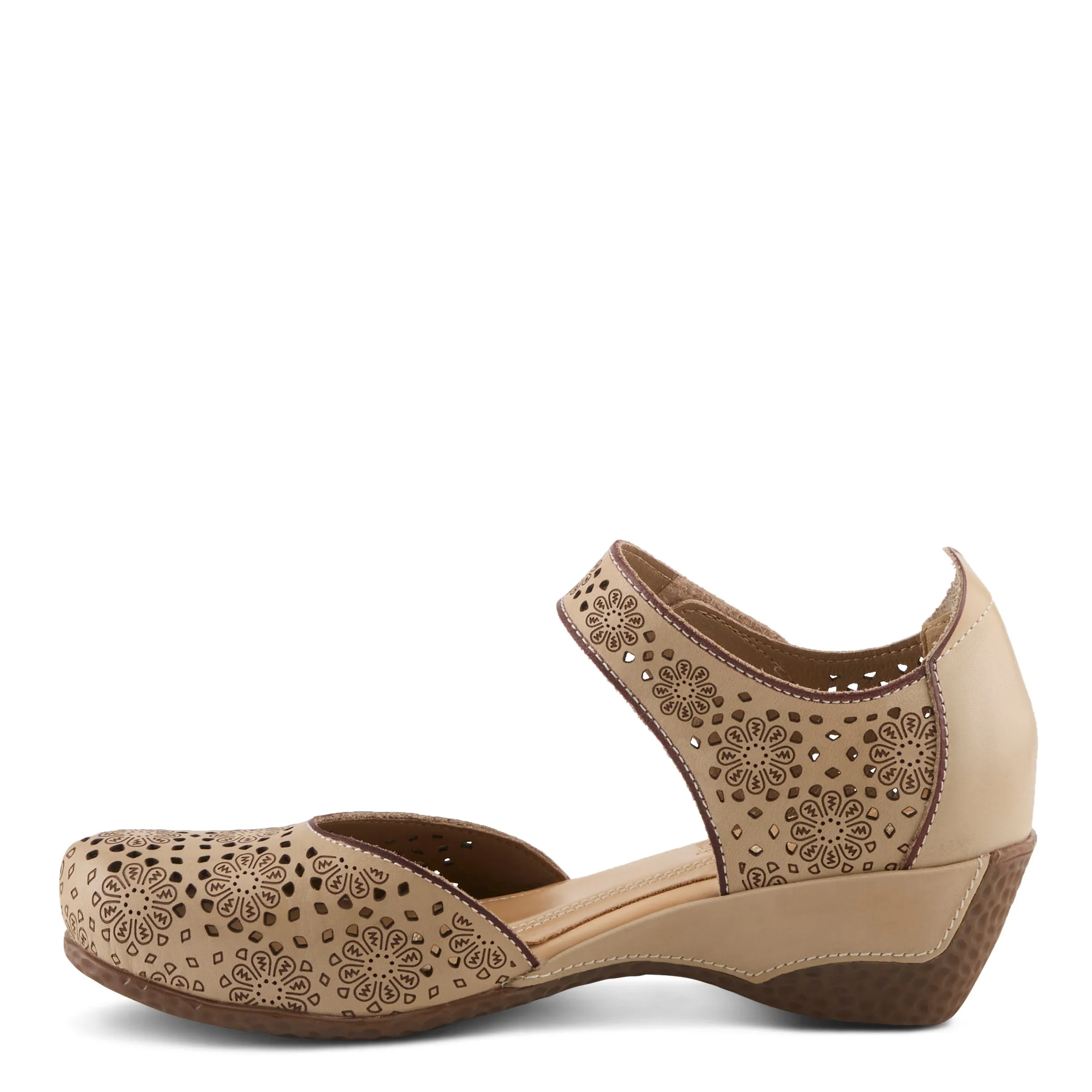 Spring Step Shoes  L'Artiste Americana Women’s Leather Wedge Sandals 2" Heel