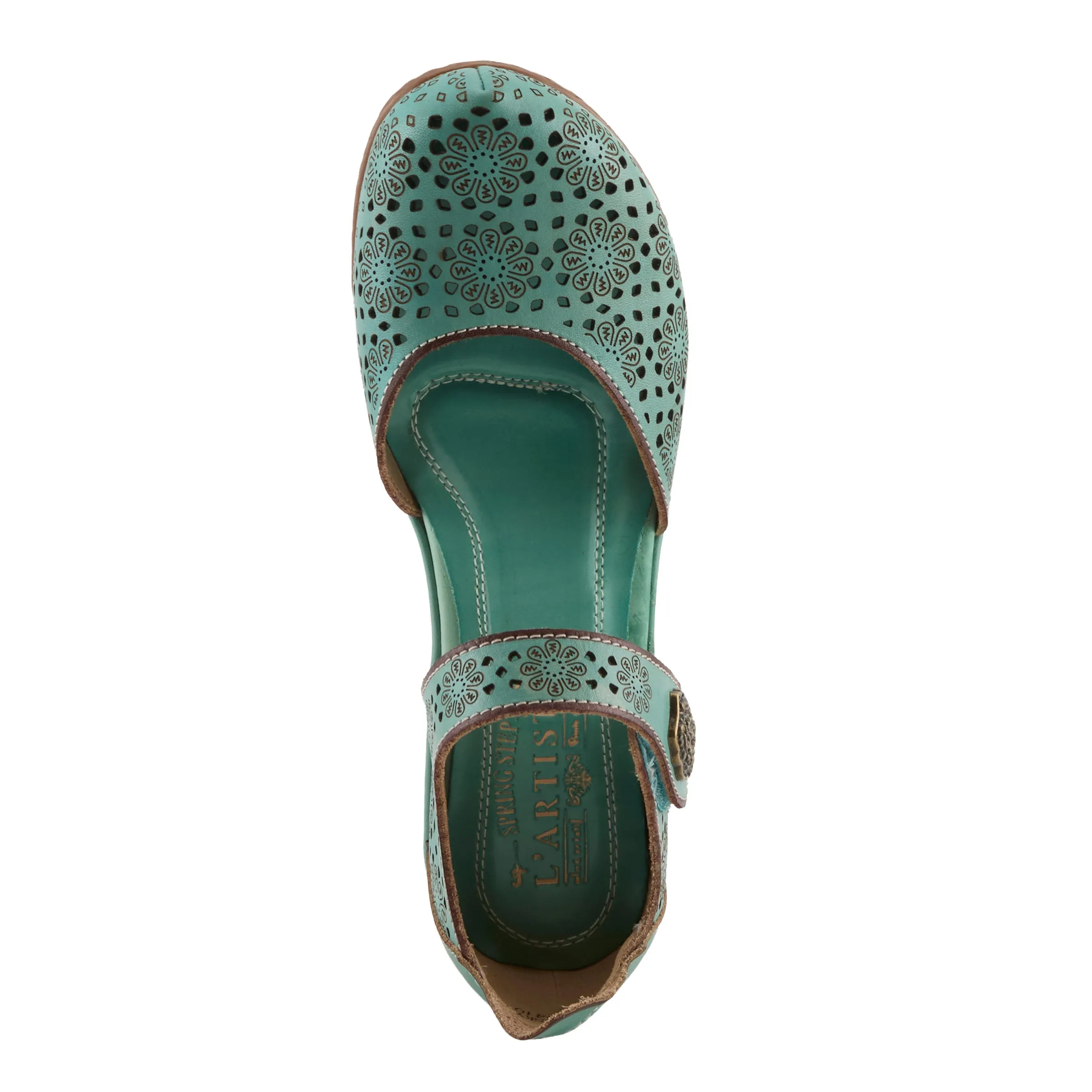 Spring Step Shoes  L'Artiste Americana Women’s Leather Wedge Sandals 2" Heel