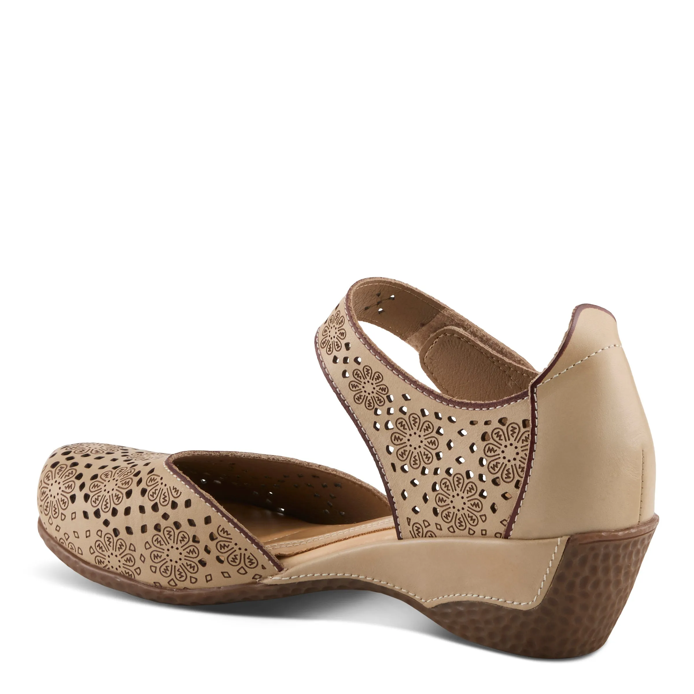 Spring Step Shoes  L'Artiste Americana Women’s Leather Wedge Sandals 2" Heel