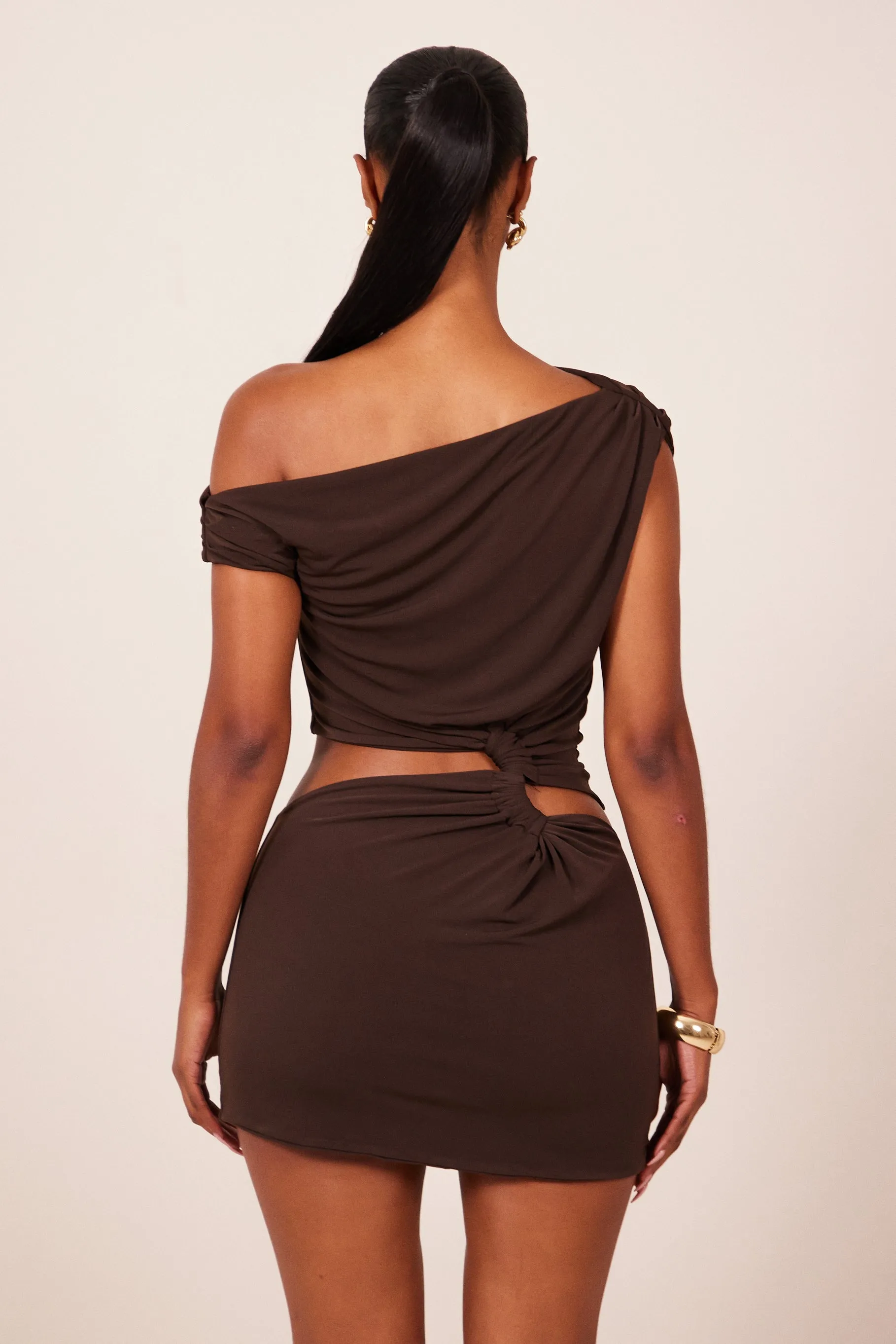 The Ruche cut out detail mini- Brown
