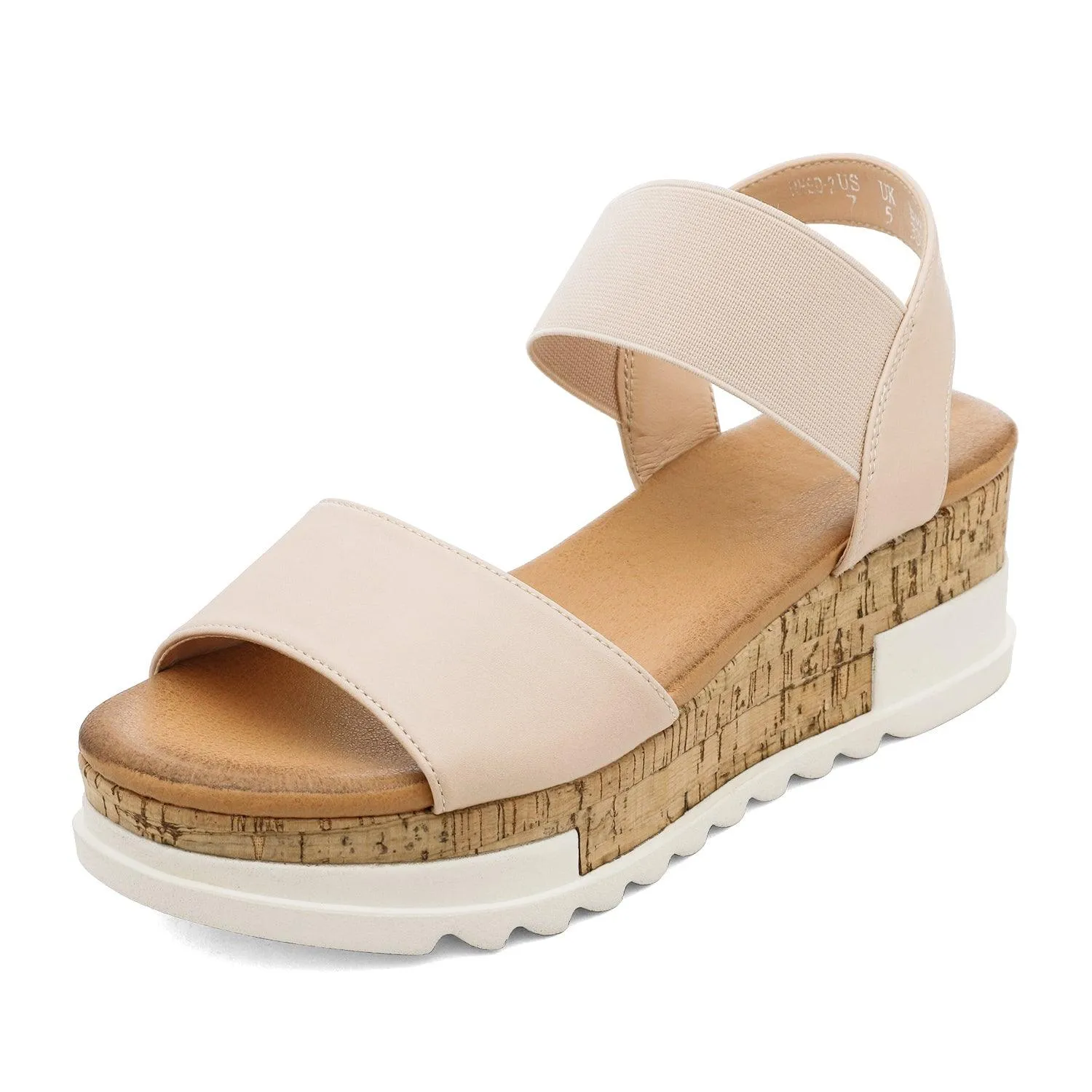 Women's Ankle Strap Open Toe Casual Platform Wedge Sandals