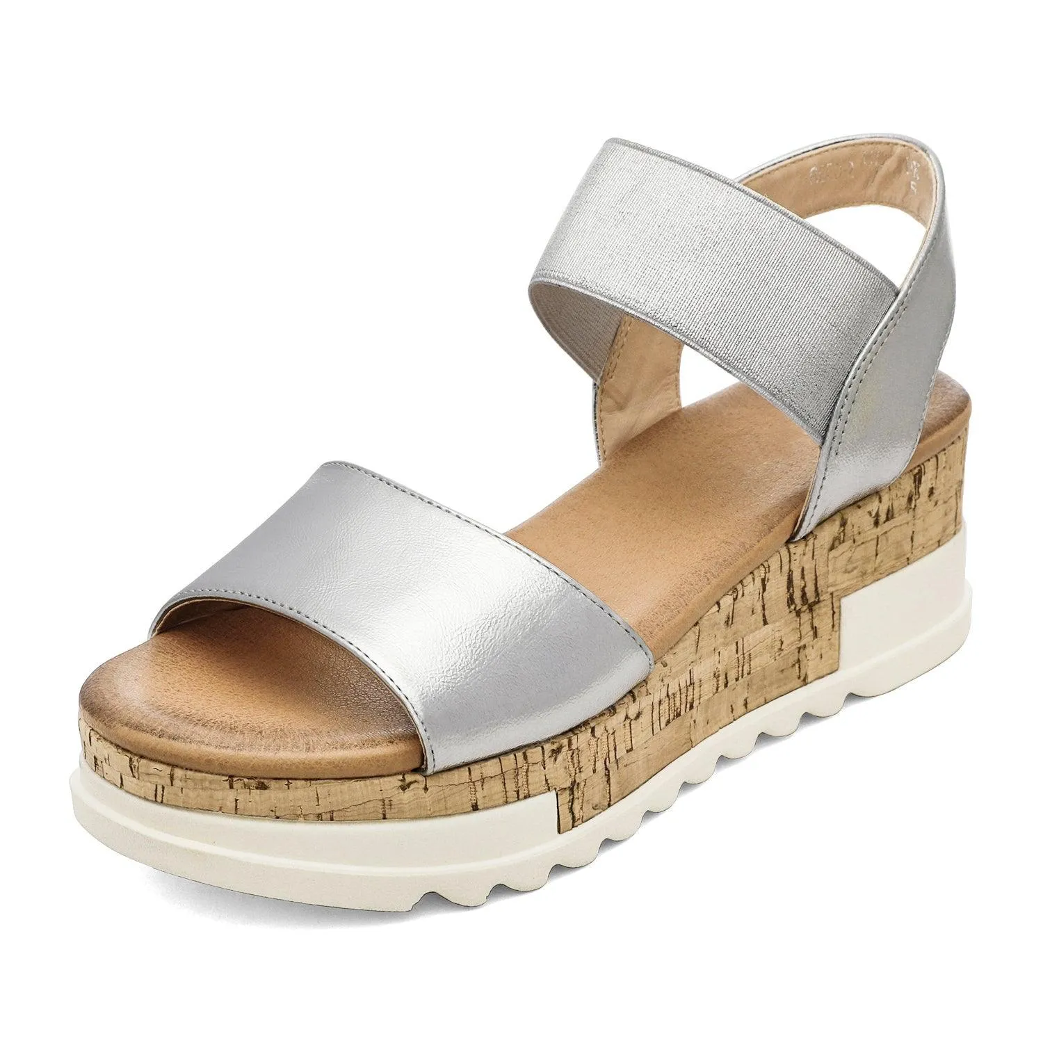 Women's Ankle Strap Open Toe Casual Platform Wedge Sandals