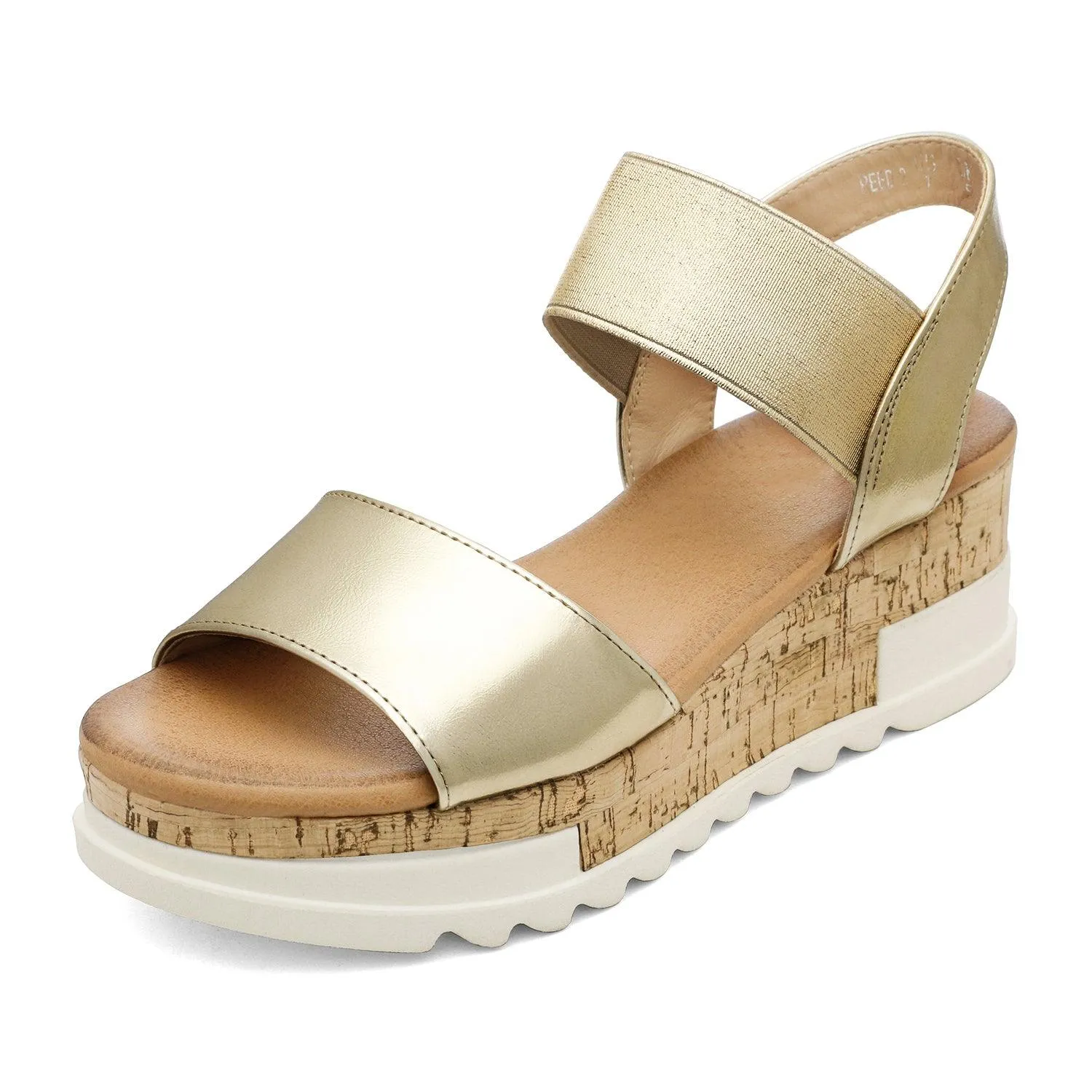Women's Ankle Strap Open Toe Casual Platform Wedge Sandals