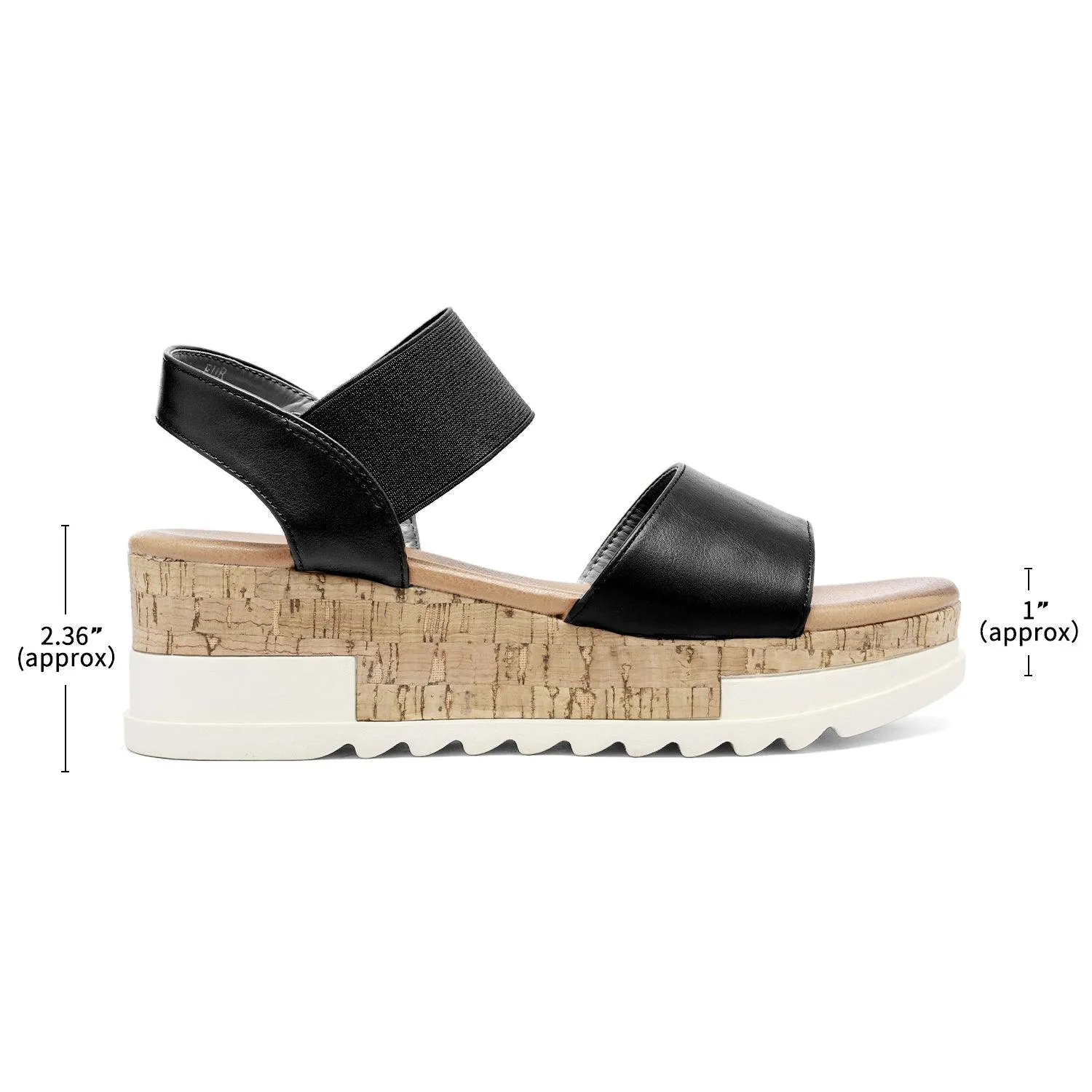 Women's Ankle Strap Open Toe Casual Platform Wedge Sandals