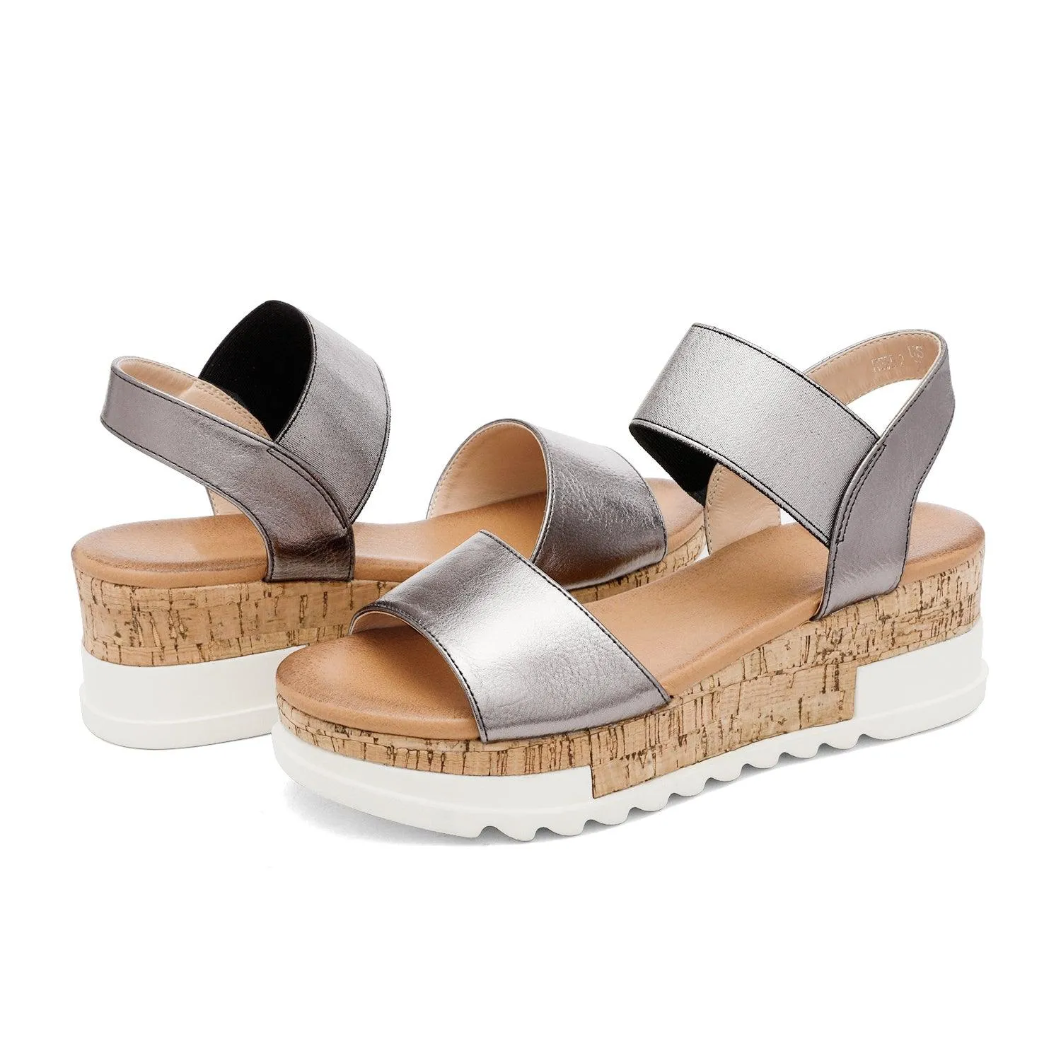 Women's Ankle Strap Open Toe Casual Platform Wedge Sandals