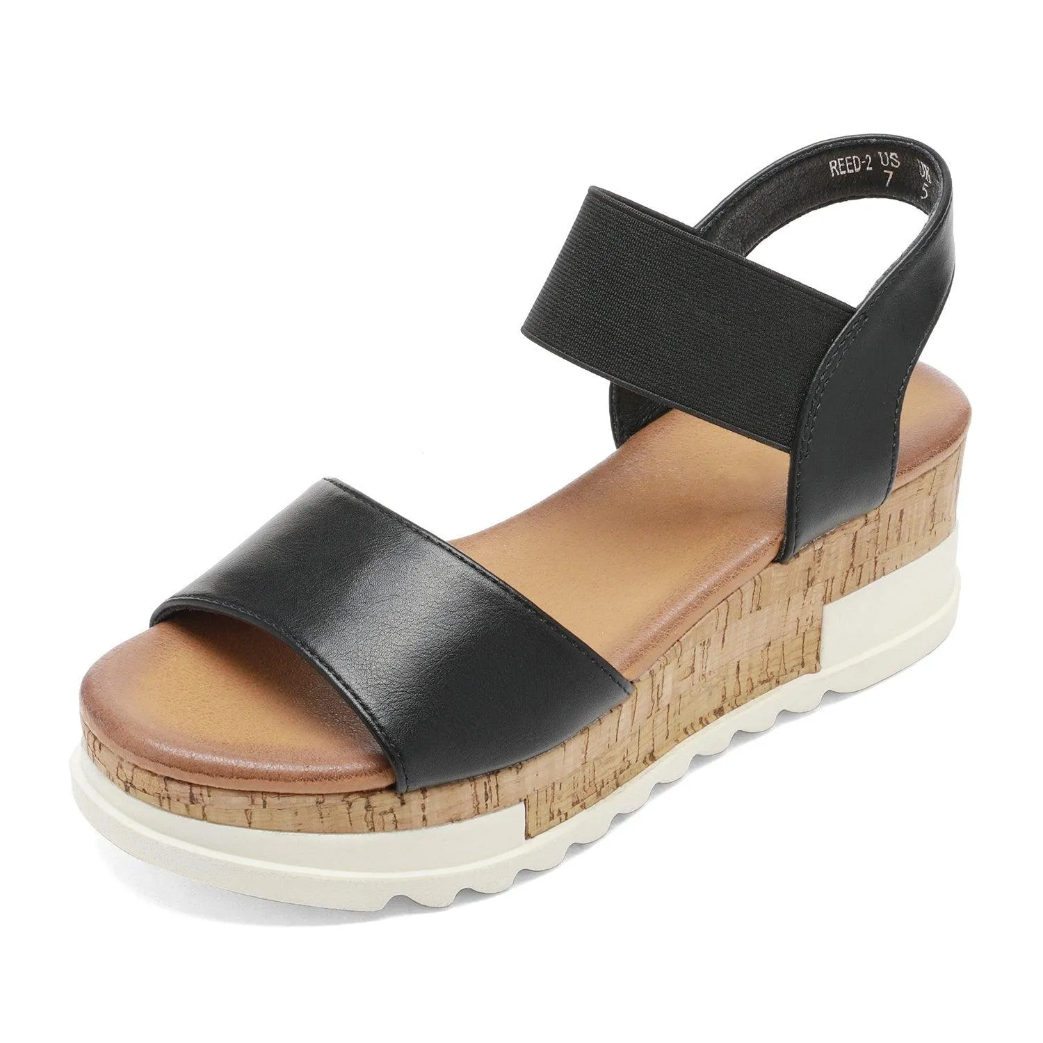 Women's Ankle Strap Open Toe Casual Platform Wedge Sandals