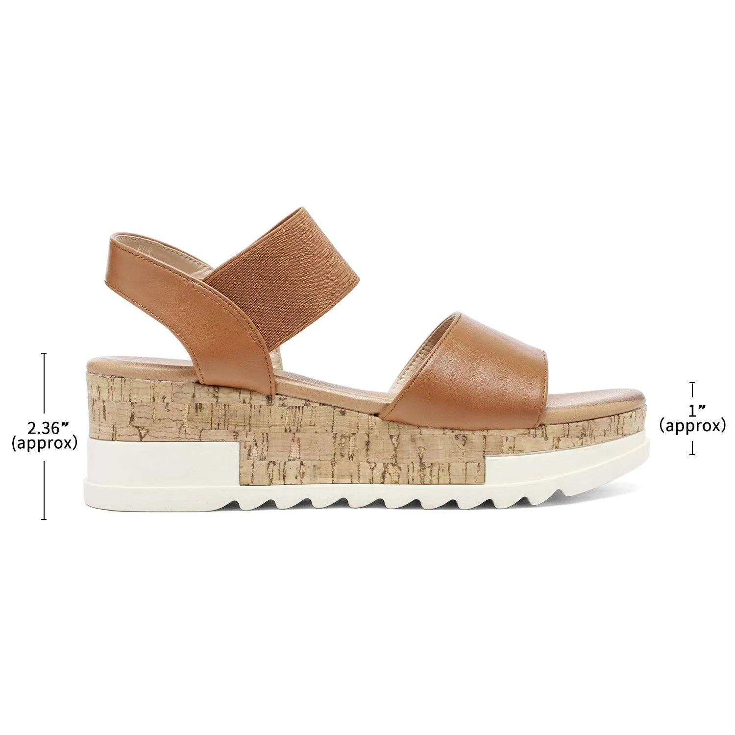 Women's Ankle Strap Open Toe Casual Platform Wedge Sandals