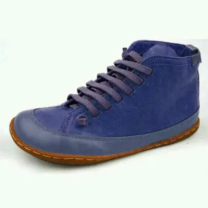 Women's Lace Up Casual Comfort Flat Boots 32515936C