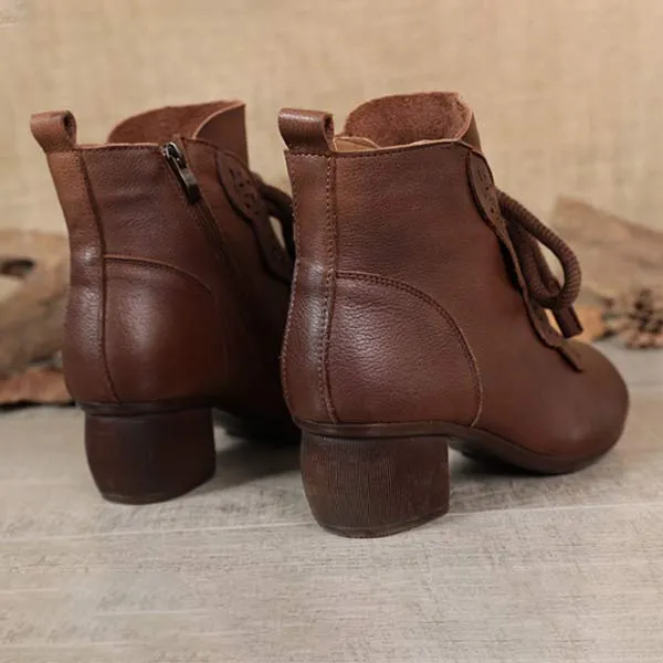 Women'S Vintage Side Zip Booties 02572337C