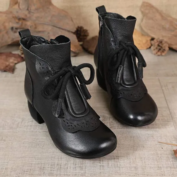 Women'S Vintage Side Zip Booties 02572337C
